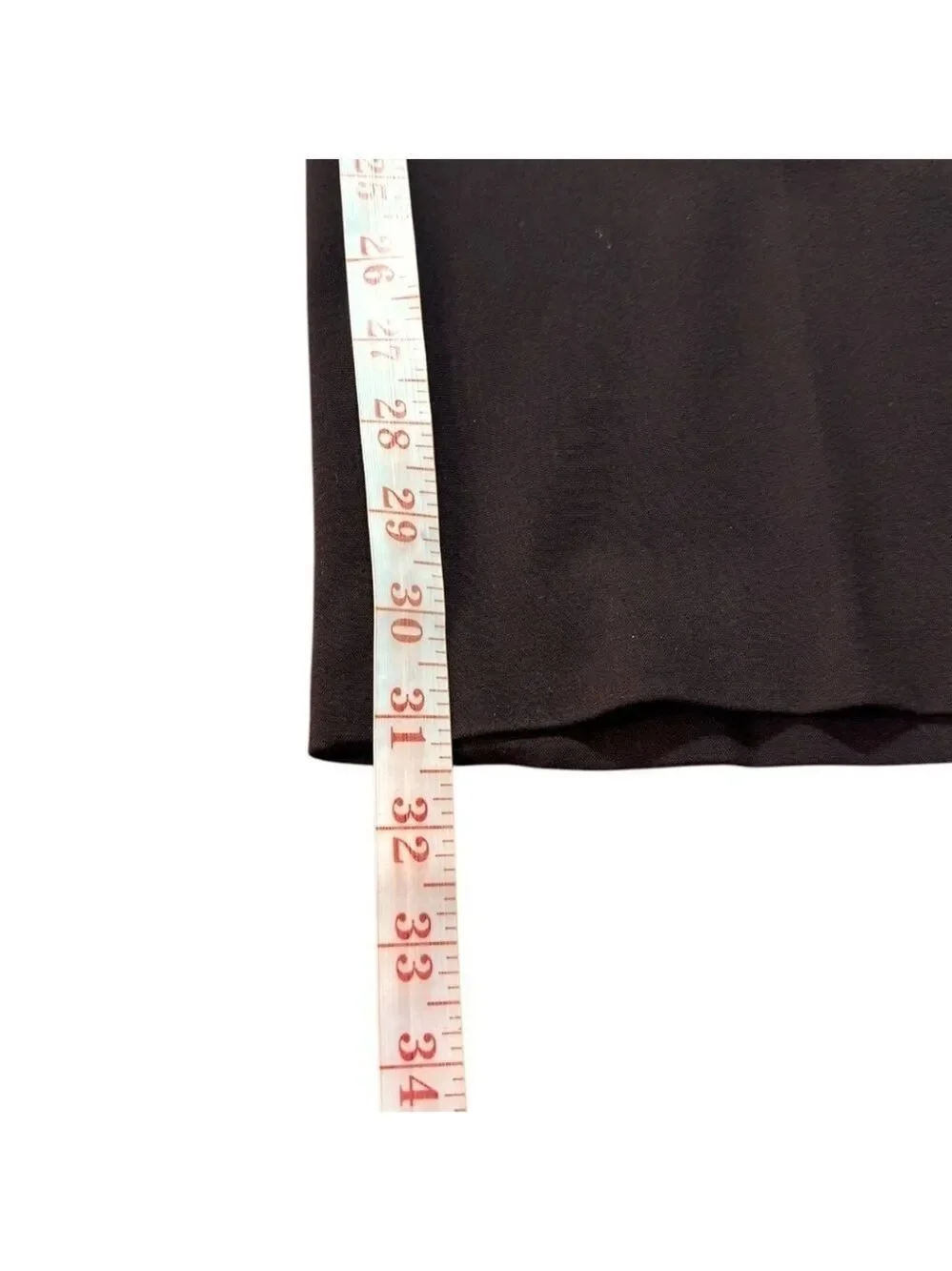 COLDWATER CREEK Stretch Poly Rayon Wide Leg Flat Front Trousers Dark Brown Sz 16 - Picture 8 of 11